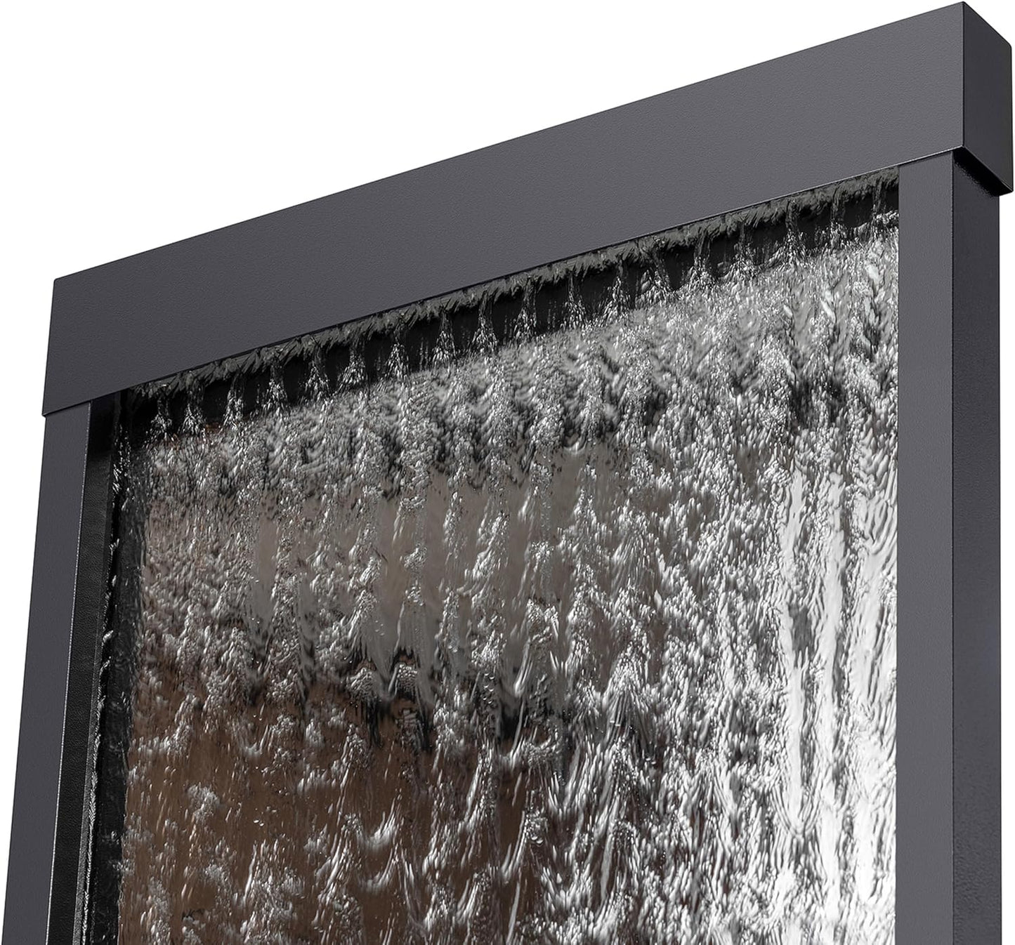 Zen Waterfall Fountain Mirror - Indoor Wall-mounted Waterscape/Outdoor Decoration,