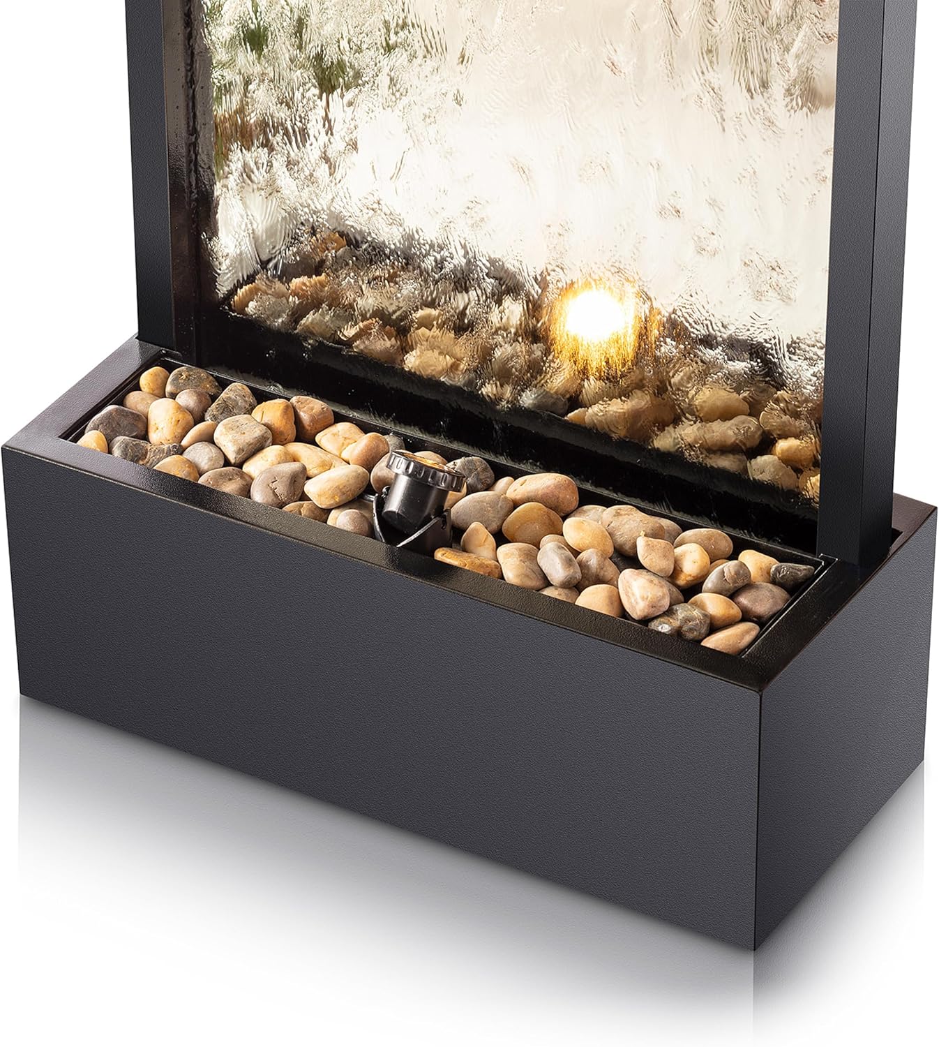 Zen Waterfall Fountain Mirror - Indoor Wall-mounted Waterscape/Outdoor Decoration,